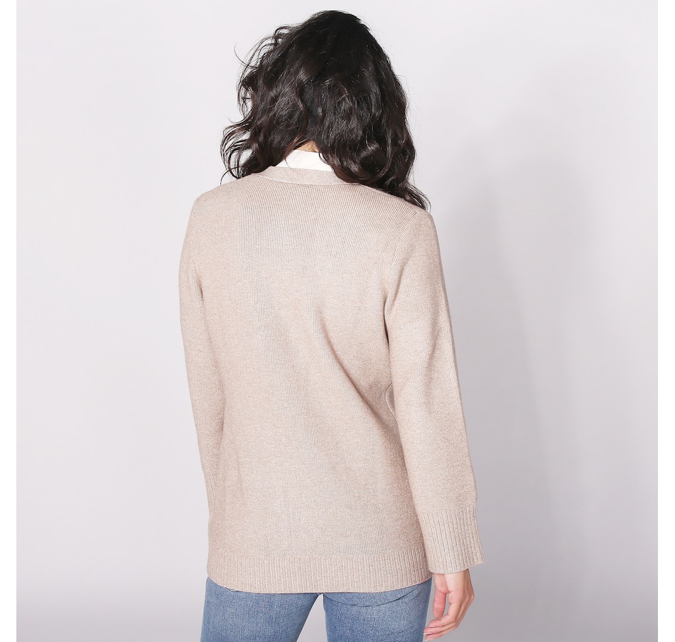 Image 260267_ALTMORE1.jpg, Product 260-267 / Price $54.33, Wynne Style Softknit Cardigan with Shaping and Wide Sleeve from Wynnelayers on TSC.ca's Fashion department