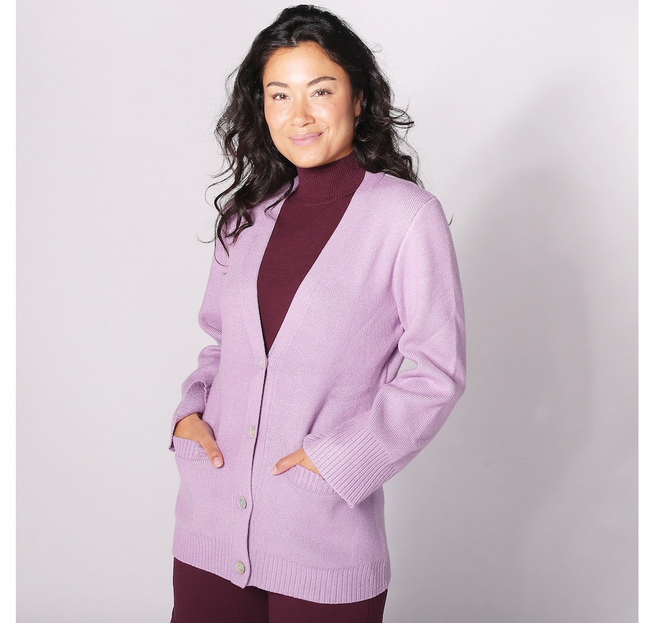 Image 260267_DLVN.jpg, Product 260-267 / Price $54.33, Wynne Style Softknit Cardigan with Shaping and Wide Sleeve from Wynnelayers on TSC.ca's Fashion department