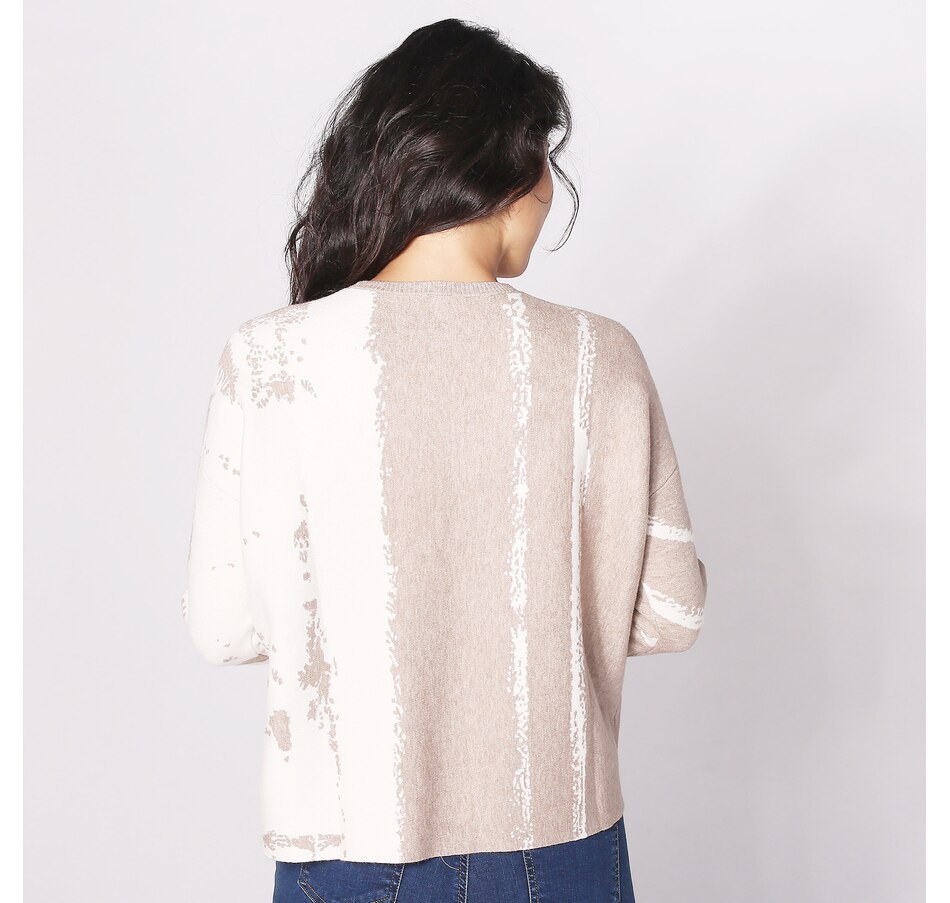 Image 260273_ALTMORE1.jpg, Product 260-273 / Price $43.33, Wynne Style Softknit Painted Patterned Jacquard Sweater from Wynnelayers on TSC.ca's Fashion department