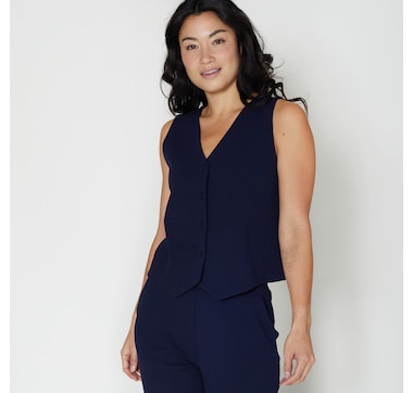 Kim & Co. Ponte Crepe Fashion and Function Vest