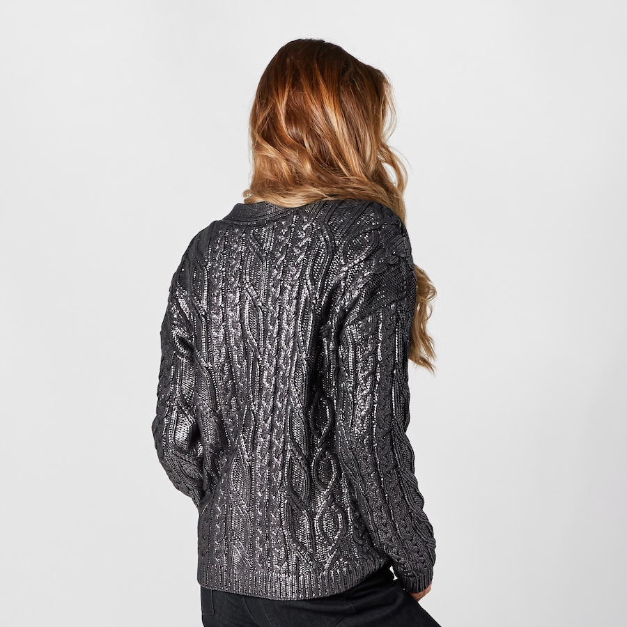 Image 260374_ALTMORE2.jpg, Product 260-374 / Price $74.33, Wynne Style Foil Print Sweater Cardigan from Wynnelayers on TSC.ca's Fashion department