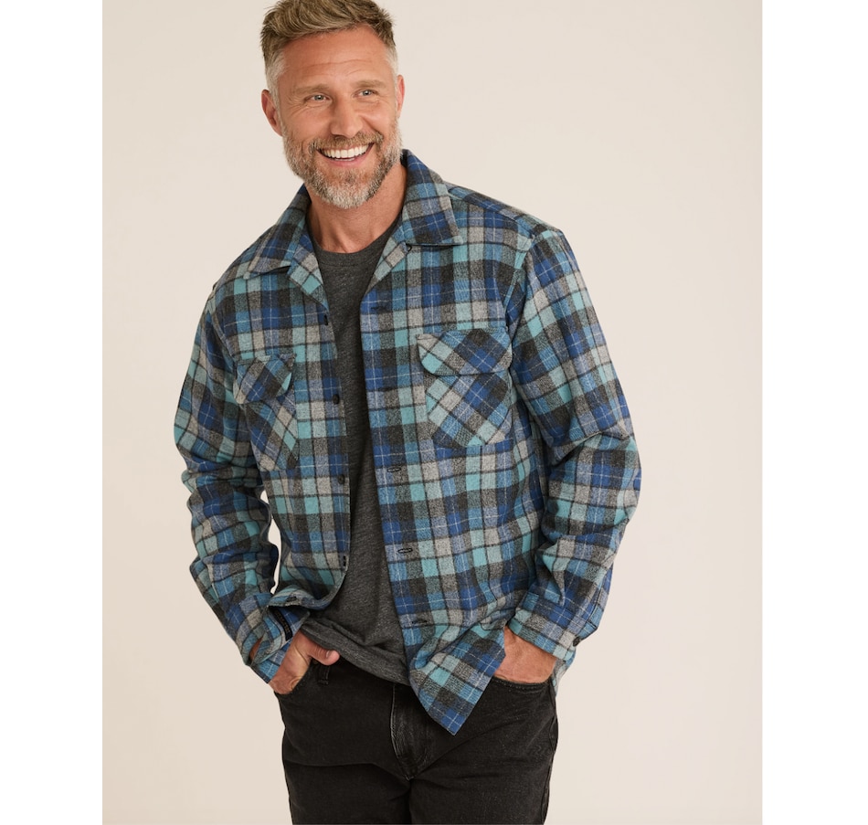 Image 260636_ORBLU.jpg, Product 260-636 / Price $249.88, Pendleton Men's Original Wool Board Shirt from Pendleton on TSC.ca's Fashion department