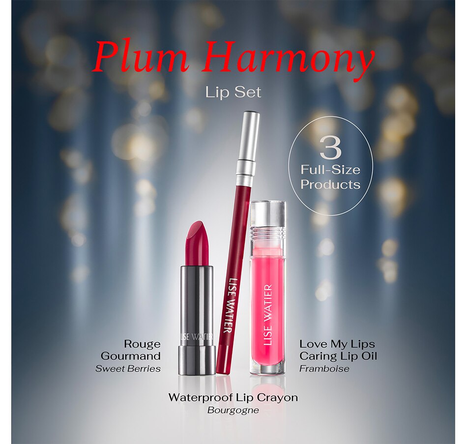 Image 260794_ALTMORE1.jpg, Product 260-794 / Price $49.00, Lise Watier Plum Lip Christmas Set from Lise Watier on TSC.ca's Beauty department