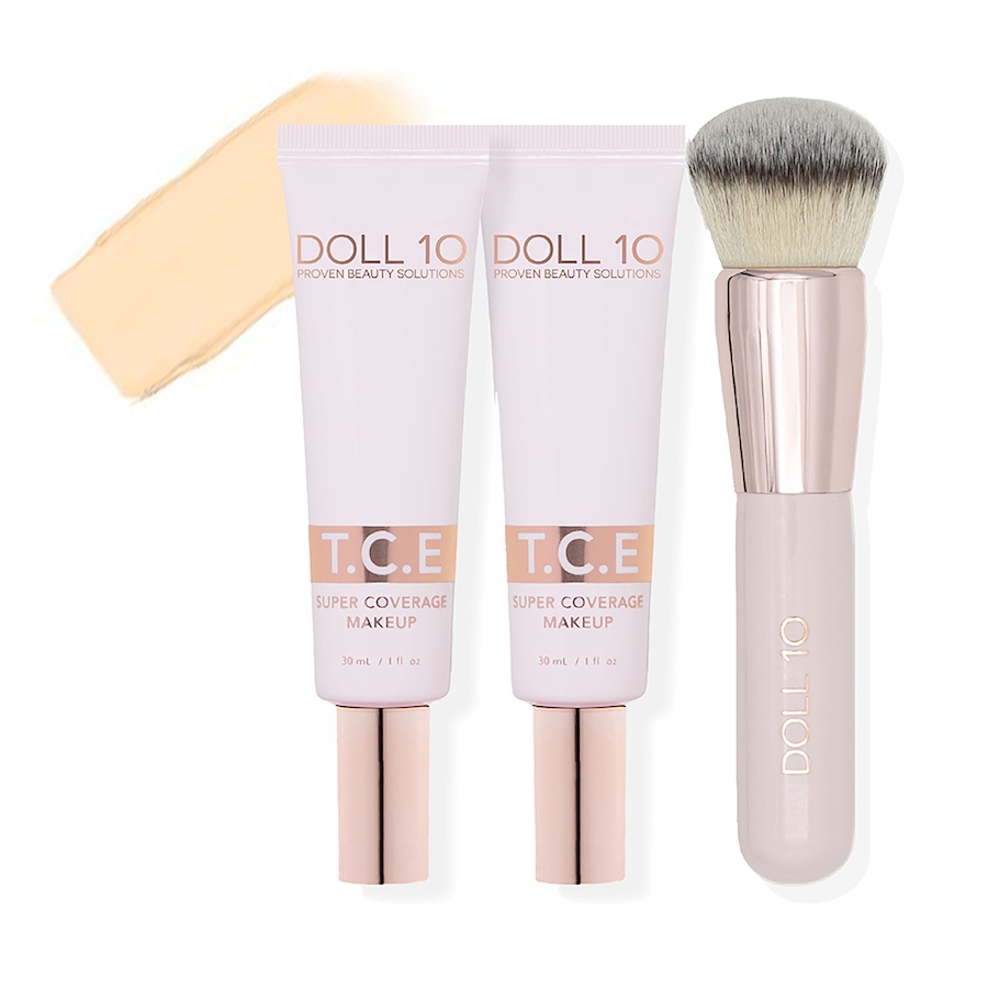 Image 260804_FALHT.jpg, Product 260-804 / Price $130.00, Doll 10 TCE Foundation Duo With Brush from Doll 10 on TSC.ca's Beauty department