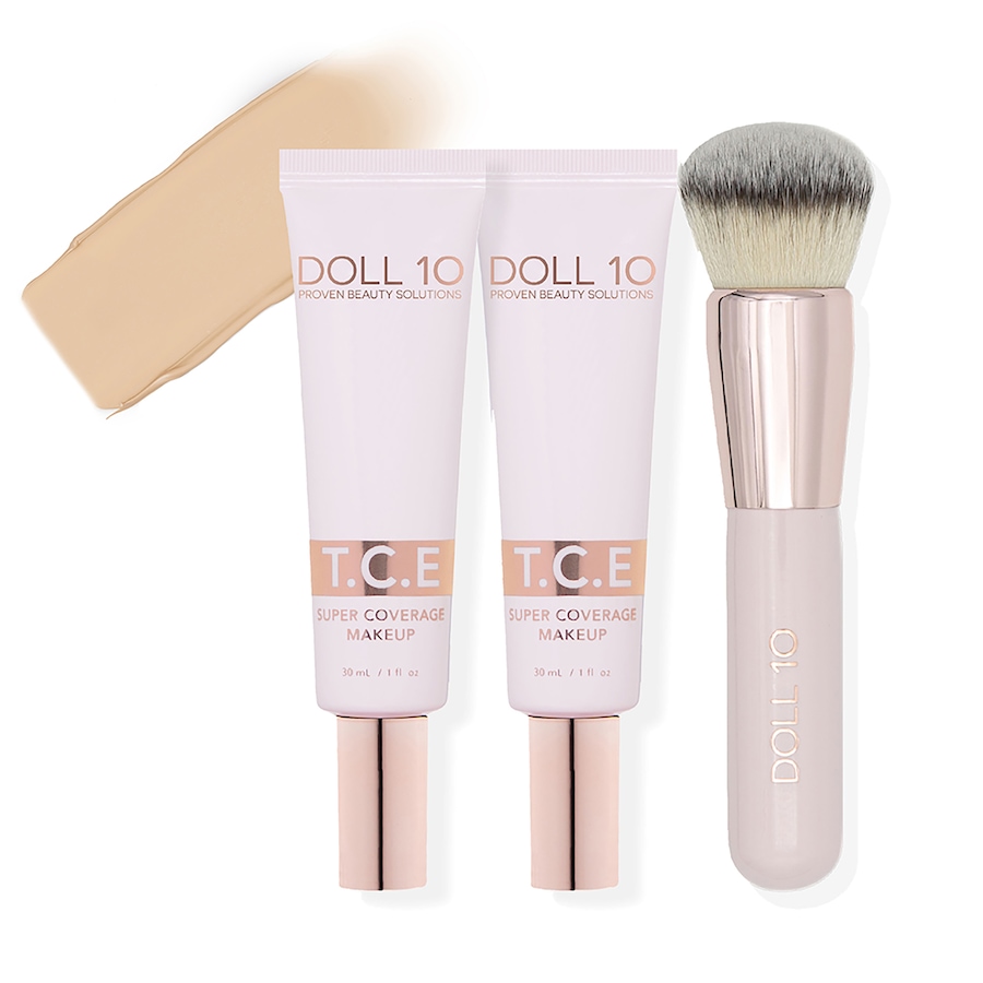 Image 260804_LME.jpg, Product 260-804 / Price $130.00, Doll 10 TCE Foundation Duo With Brush from Doll 10 on TSC.ca's Beauty department