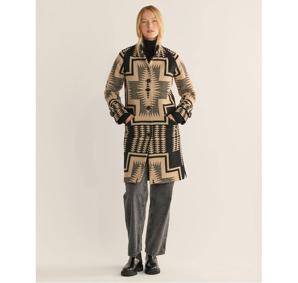 Image 261451_BLK.jpg, Product 261-451 / Price $859.88, Pendleton 1930's Wool Archive Cocoon Coat from Pendleton on TSC.ca's Fashion department