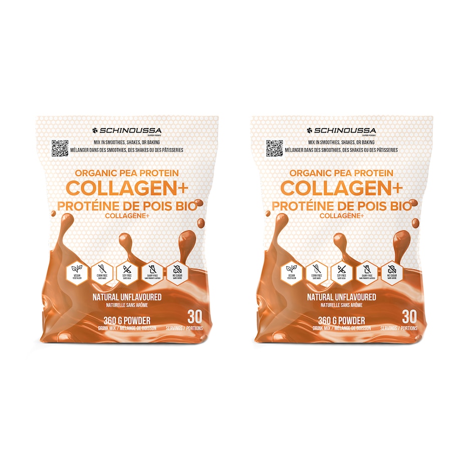 Image 261519.jpg, Product 261-519 / Price $79.00, 60-Day Auto-Delivery Schinoussa Organic Pea Protein Collagen+ Duo from Schinoussa on TSC.ca's Health & Fitness department