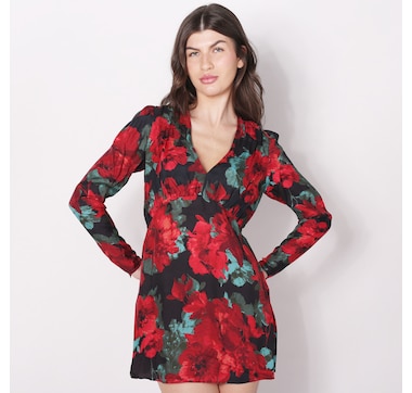 Rebecca Minkoff Mini Deep V-Neck Dress