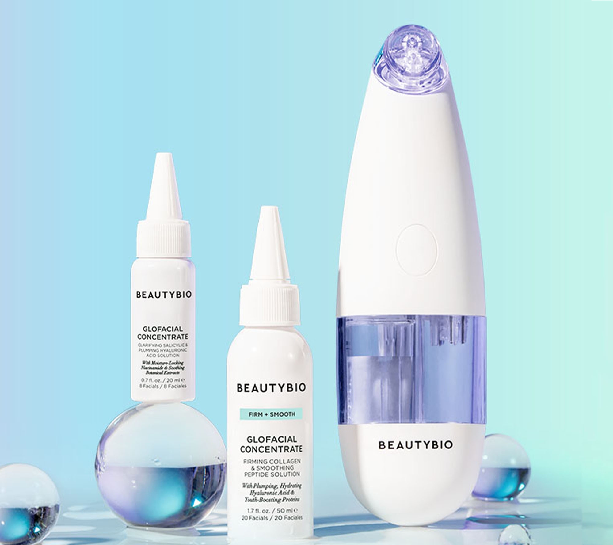 Beautybio GloFacial Hydration Facial Pore Cleansing Tool With