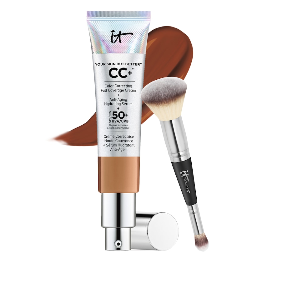 Image 287575_DEE.jpg, Product 287-575 / Price $180.00, IT Cosmetics It's Your CC+ Cream SPF 50 Supersize with Brush from IT Cosmetics on TSC.ca's Beauty department
