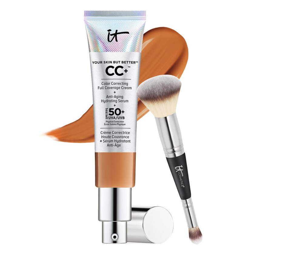 Image 287575_RCC.jpg, Product 287-575 / Price $180.00, IT Cosmetics It's Your CC+ Cream SPF 50 Supersize with Brush from IT Cosmetics on TSC.ca's Beauty department