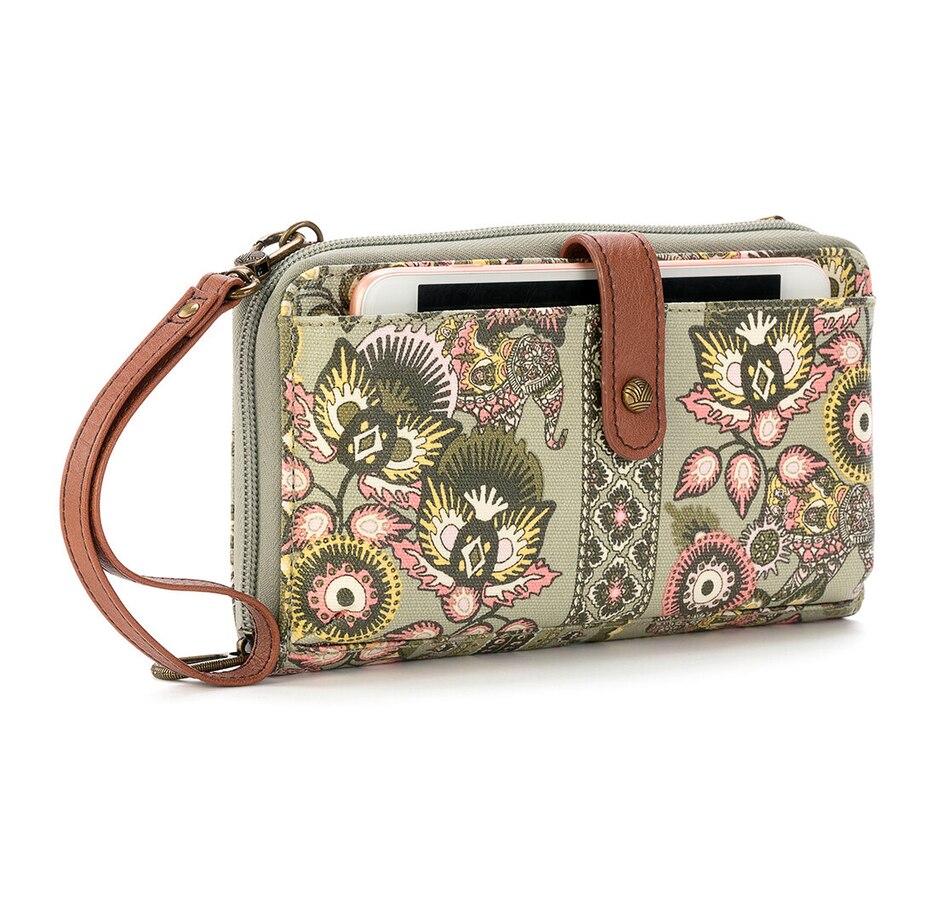 Sakroots Print Coated Canvas Large Smartphone Crossbody Bag 