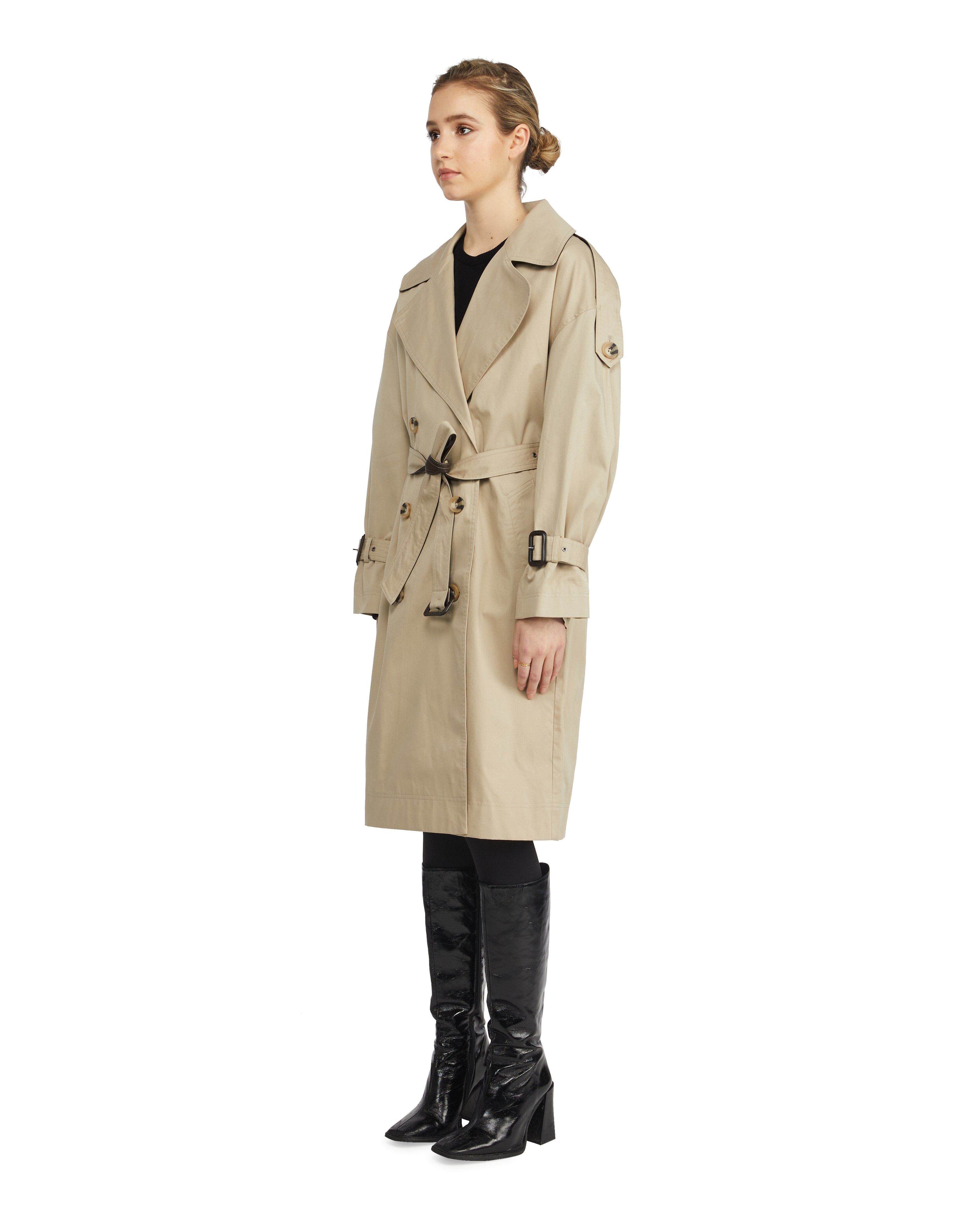 Clothing Shoes Jackets Coats Rain Trench Coats Badgley Mischka Double Breasted Trench Coat TSC Online Shopping for Canadians