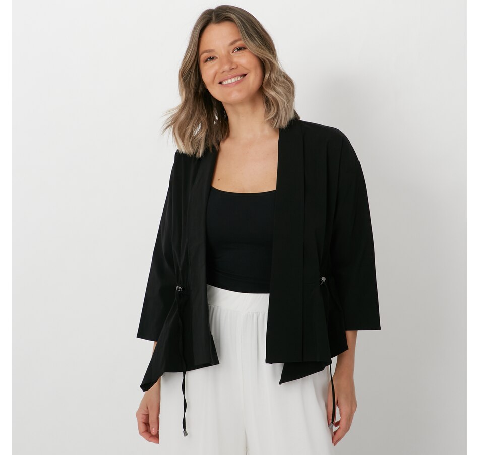 Image 288633_BLK.jpg, Product 288-633 / Price $39.33, WynneLayers Shawl Collar Jacket With Drawstring from Wynnelayers on TSC.ca's Fashion department