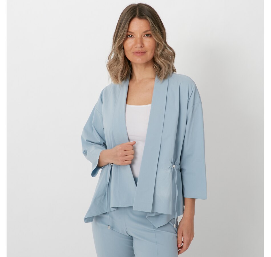 Image 288633_FDBL.jpg, Product 288-633 / Price $39.33, WynneLayers Shawl Collar Jacket With Drawstring from Wynnelayers on TSC.ca's Fashion department