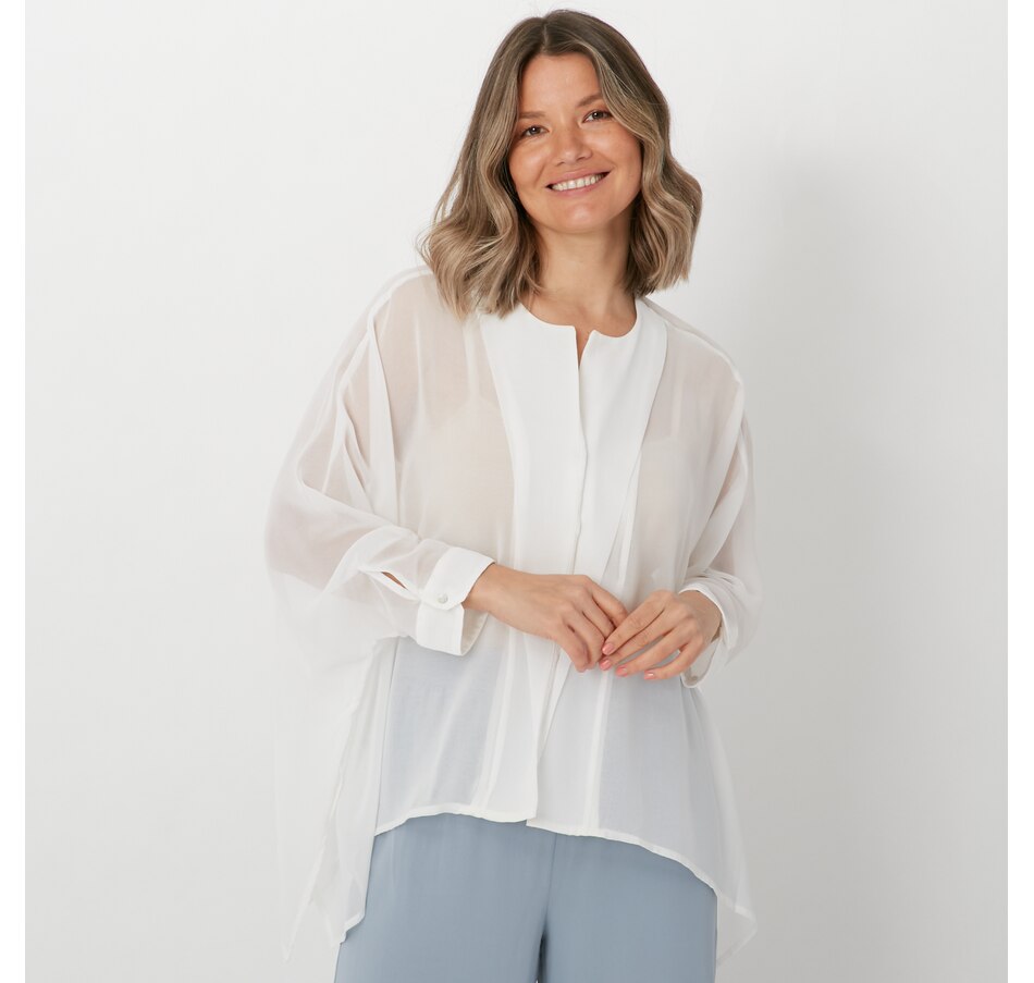 Image 288639_COD.jpg, Product 288-639 / Price $94.90, WynneLayers Chiffon Unstructured Shirt from Wynnelayers on TSC.ca's Clothing & Shoes department