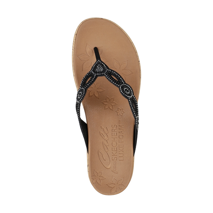 Image 288660_ALTMORE2.jpg, Product 288-660 / Price $73.00, Skechers Beverlee Happy Charmer Rhinestone Toe Post Wedge Sandal from Skechers on TSC.ca's Shoes department
