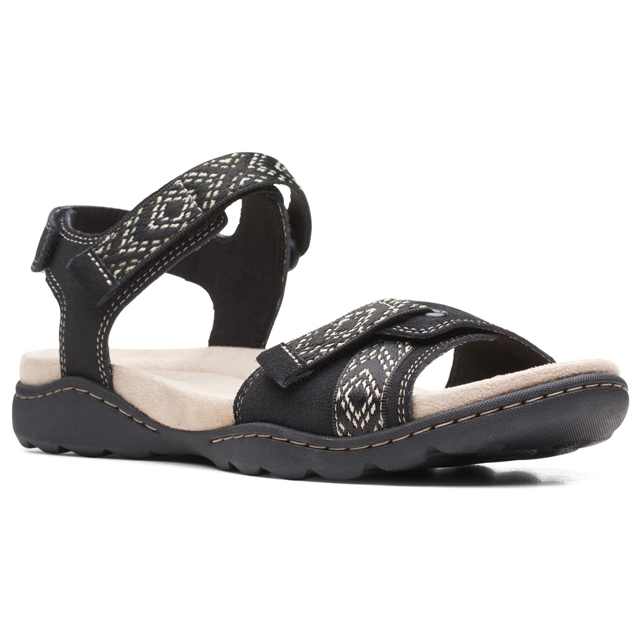 Image 288682_BLK.jpg, Product 288-682 / Price $29.33, Clarks Amanda Sprint Suede Sandal from Clarks Footwear on TSC.ca's Shoes department