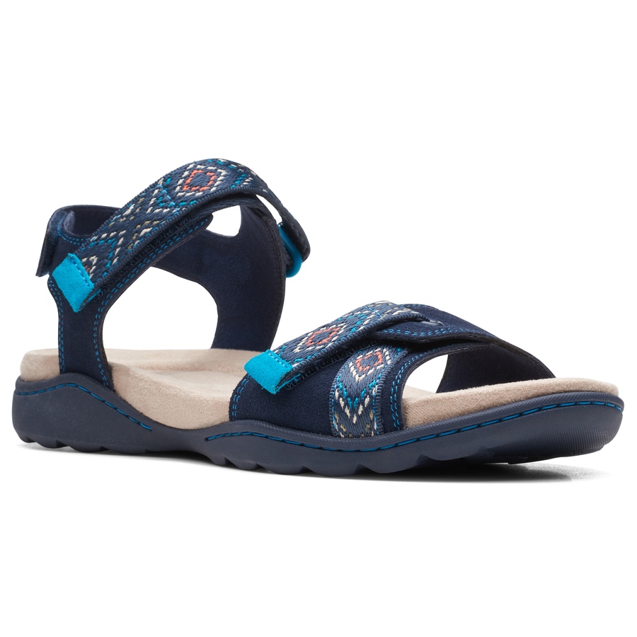Image 288682_NVY.jpg, Product 288-682 / Price $29.33, Clarks Amanda Sprint Suede Sandal from Clarks Footwear on TSC.ca's Shoes department