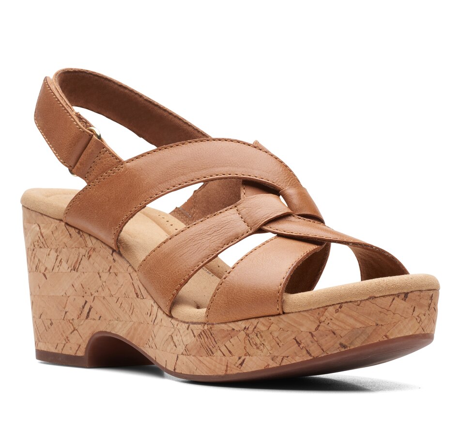 Clarks Women's Giselle Beach Wedge Wide Sandal