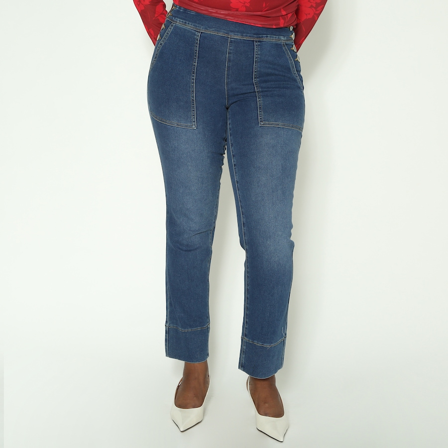Image 288734_MDTNE.jpg, Product 288-734 / Price $39.33, Diane Gilman Pull-On Faux Straight Leg Jean from DG2 by Diane Gilman on TSC.ca's Fashion department