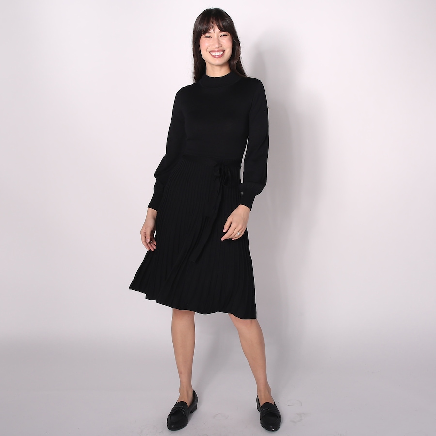 Image 288765_BLK.jpg, Product 288-765 / Price $29.33, Nina Leonard Balloon Sleeve Sweater Dress from Nina Leonard on TSC.ca's Fashion department