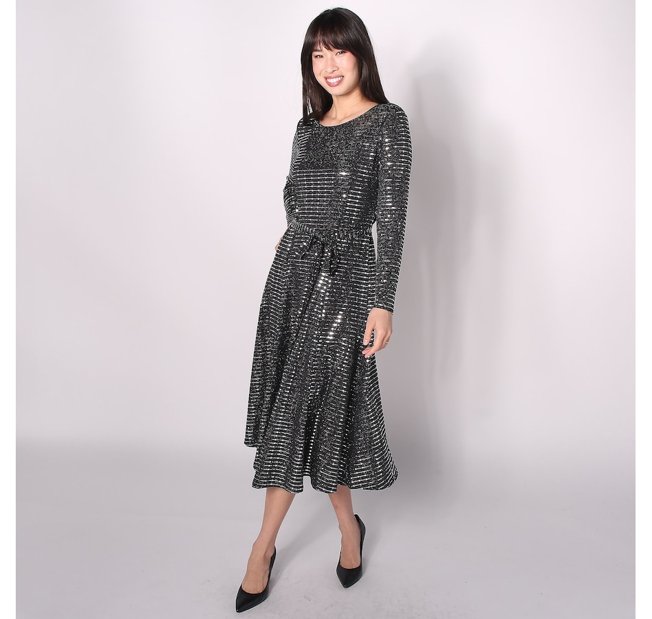 Image 288770_BSI.jpg, Product 288-770 / Price $29.33, Nina Leonard Sparkle Knit Midi Dress from Nina Leonard on TSC.ca's Fashion department
