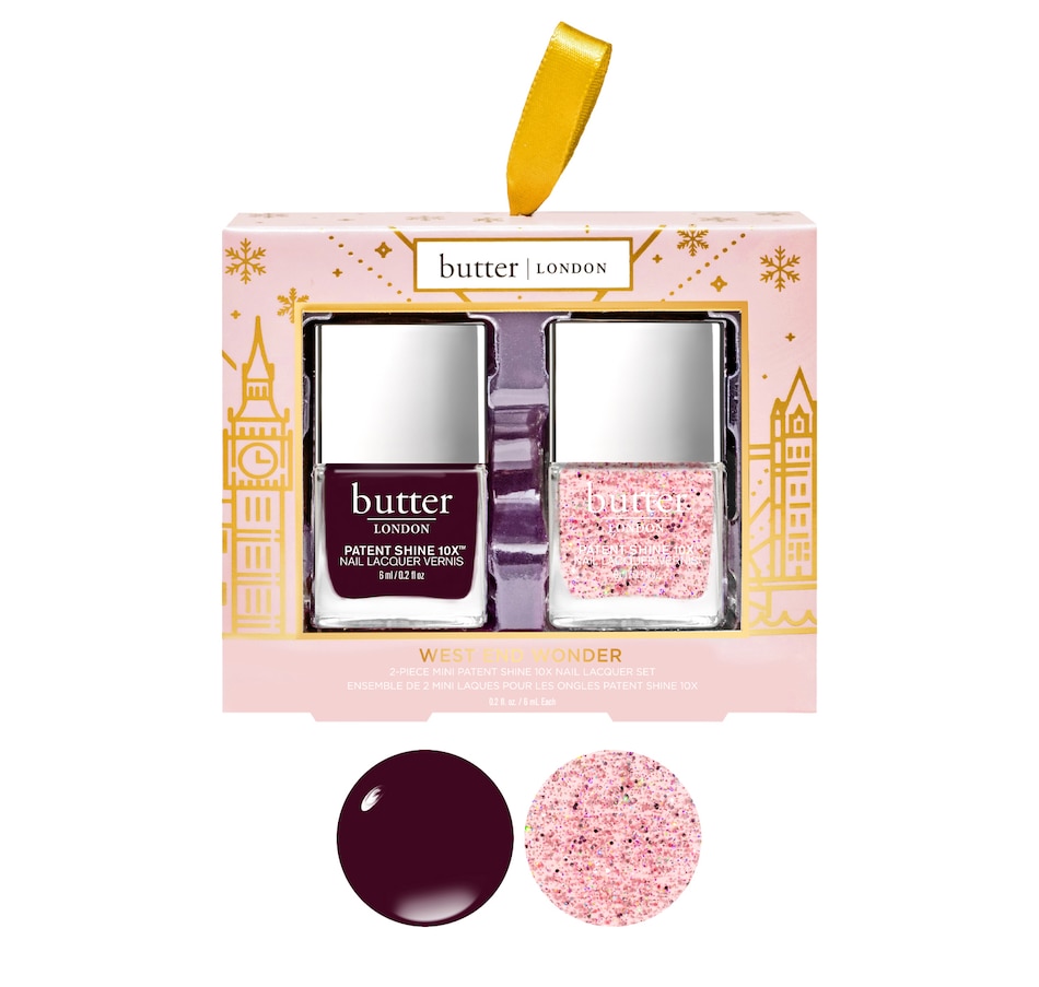 Image 289468.jpg, Product 289-468 / Price $24.00, Butter London West End Wonder 2-Piece Patent Shine 10x Mini Nail Lacquer Set from Butter London on TSC.ca's Beauty department