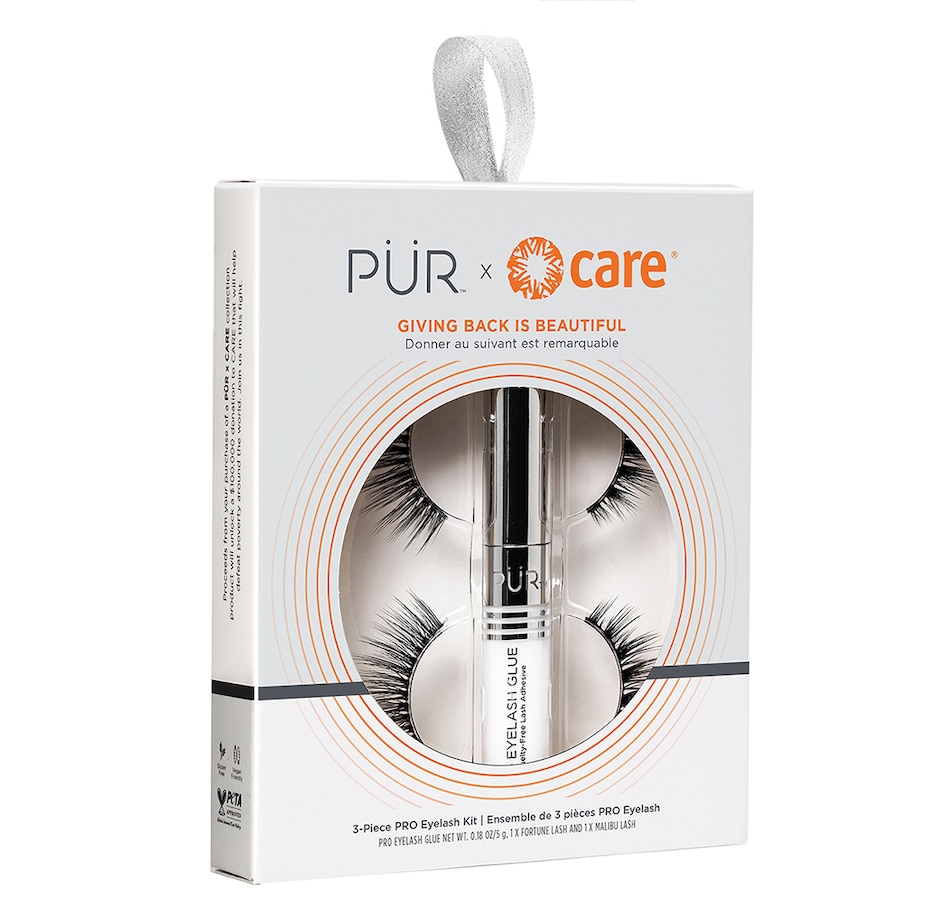 Image 289484.jpg, Product 289-484 / Price $18.88, PÜR X Care.Org 3-Piece Pro Eyelashes Kit from PUR on TSC.ca's Beauty department