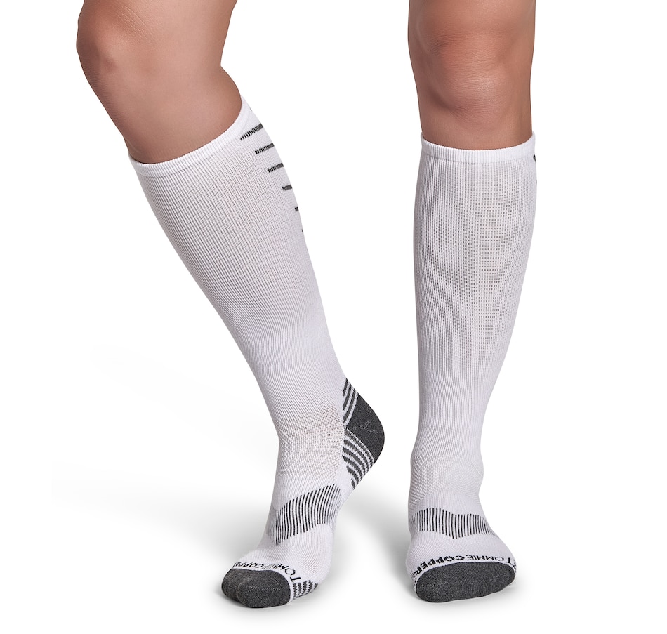 Tommie Copper Unisex Over the Calf Compression Socks; Multi 4-Pack