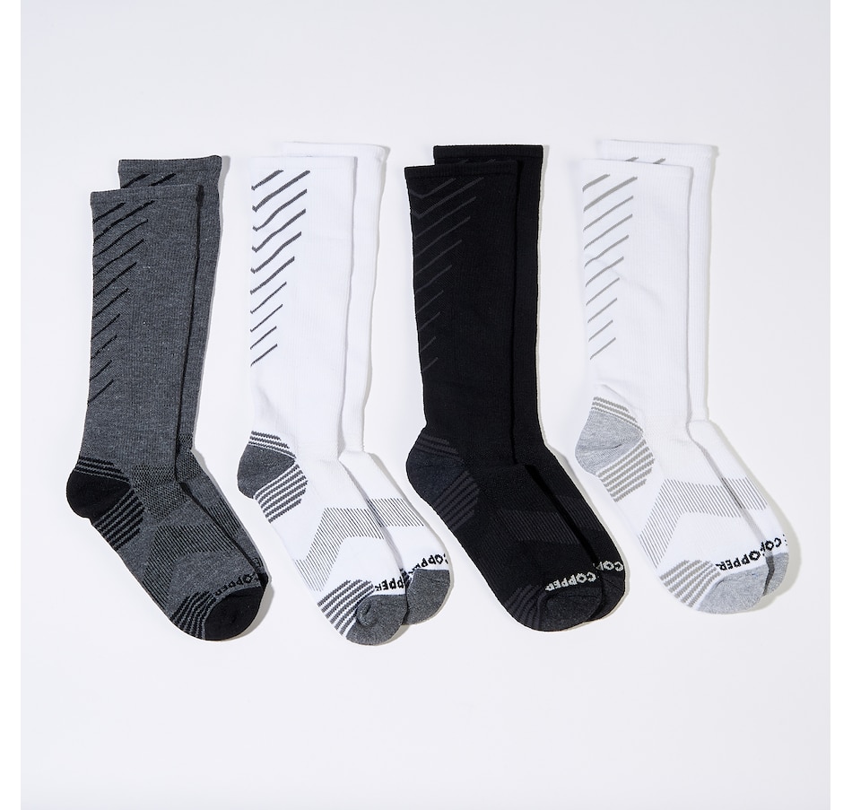 Image 289998_BASC.jpg, Product 289-998 / Price $82.88, Tommie Copper Unisex Over the Calf Compression Socks; Multi 4-Pack from Tommie Copper on TSC.ca's Health & Fitness department