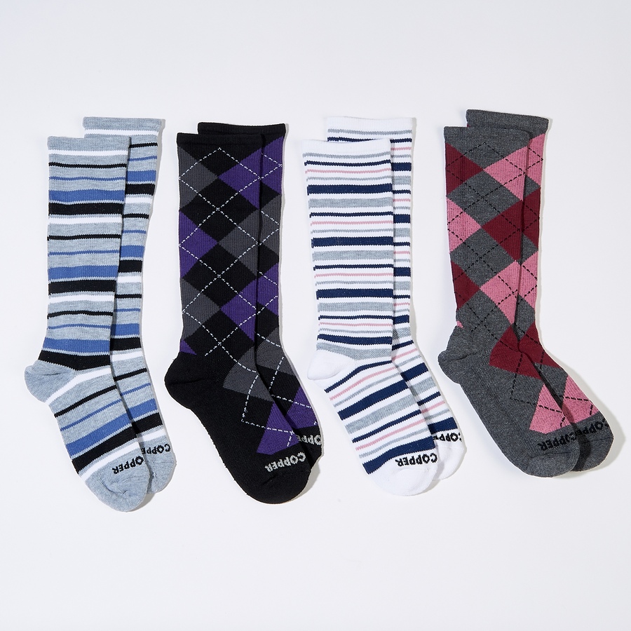 Image 289998_FAS.jpg, Product 289-998 / Price $9.33, Tommie Copper Unisex Over the Calf Compression Socks; Multi 4-Pack from Tommie Copper on TSC.ca's Fashion department