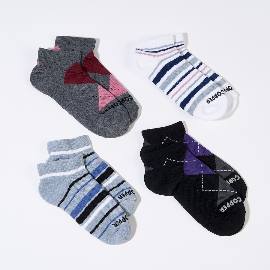 Image 289999_FAS.jpg, Product 289-999 / Price $30.33, Tommie Copper Unisex Compression Ankle Socks; Multi 4-Pack from Tommie Copper on TSC.ca's Fashion department