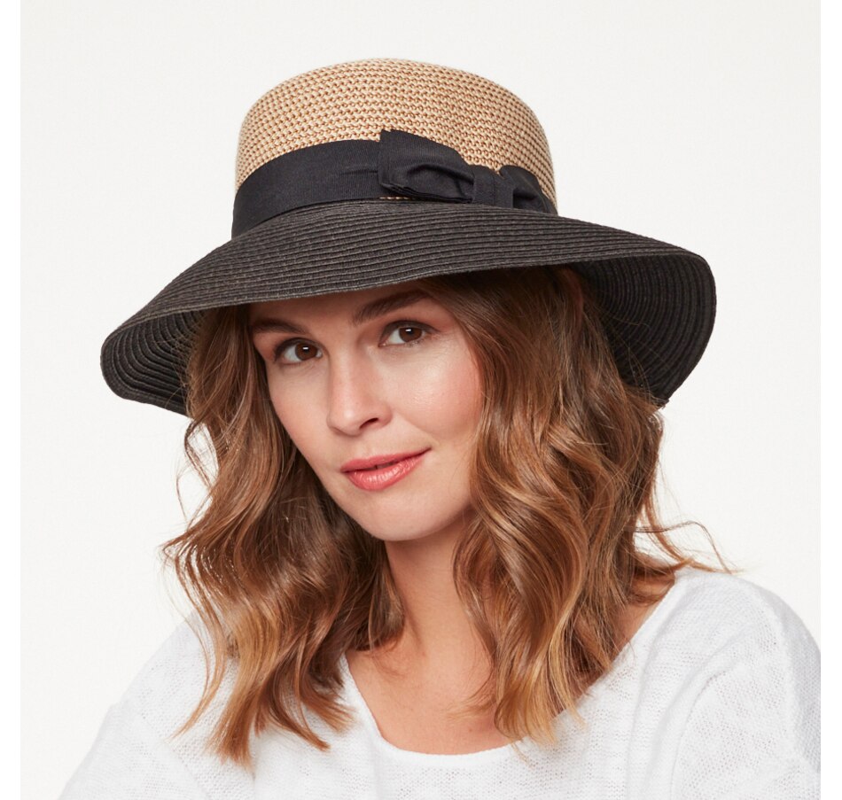Image 290334_BLAWT.jpg, Product 290-334 / Price $23.33, Parkhurst Colourblock Panama Hat from Parkhurst on TSC.ca's Fashion department
