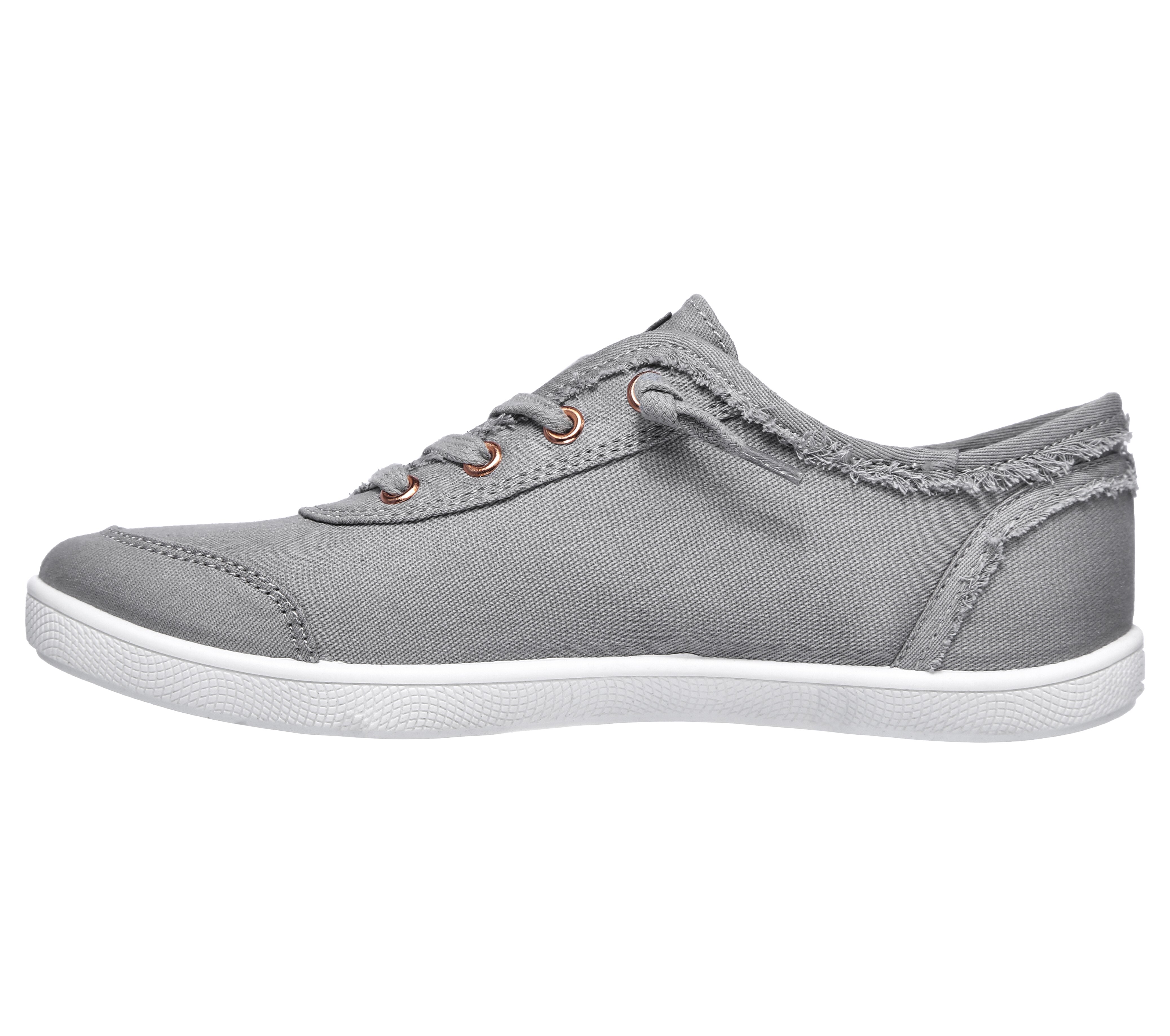 frayed canvas shoes