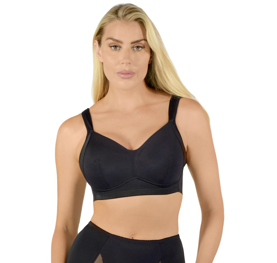 Ahh By Rhonda Shear Women's Molded Cup Bra Camisole with Padded Strap,  Black, Small at  Women's Clothing store