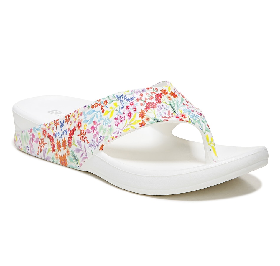 Image 290787_WTF.jpg, Product 290-787 / Price $39.88, Bzees Villa Print Toe Post Sandal from Bzees on TSC.ca's Clothing & Shoes department