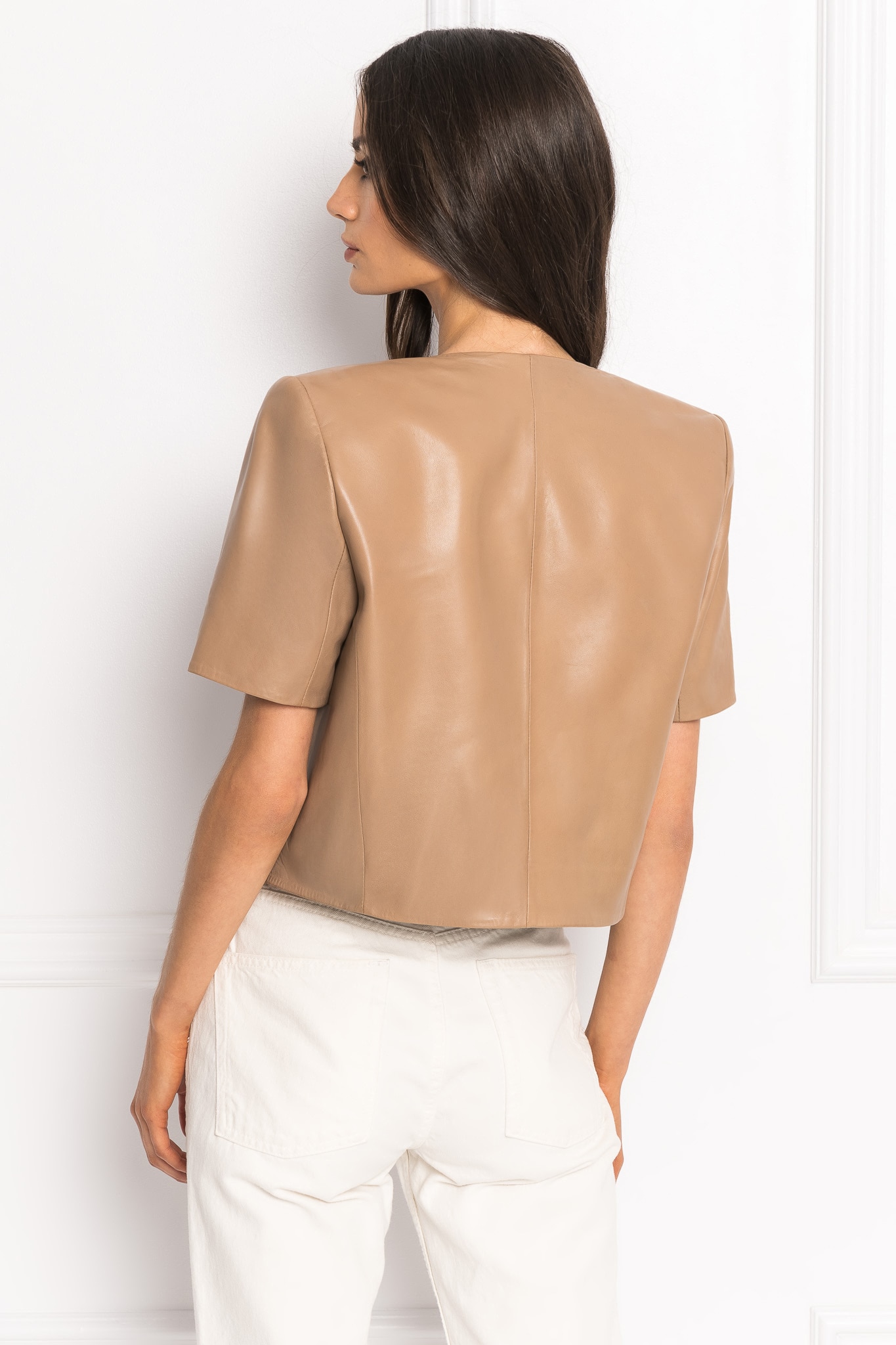 lamarque leather shorts