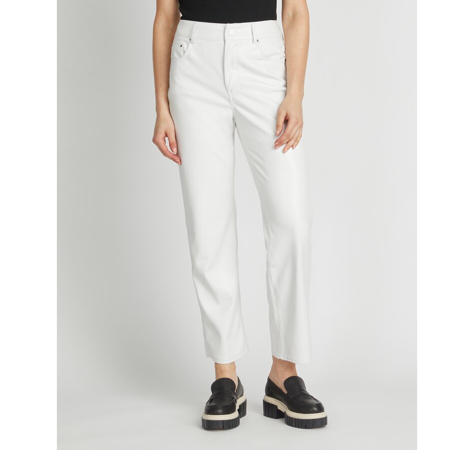 Image 290911_WHT.jpg, Product 290-911 / Price $29.33, Badgley Mischka 5 Pocket Boyfriend Cropped Pant from Badgley Mischka on TSC.ca's Fashion department
