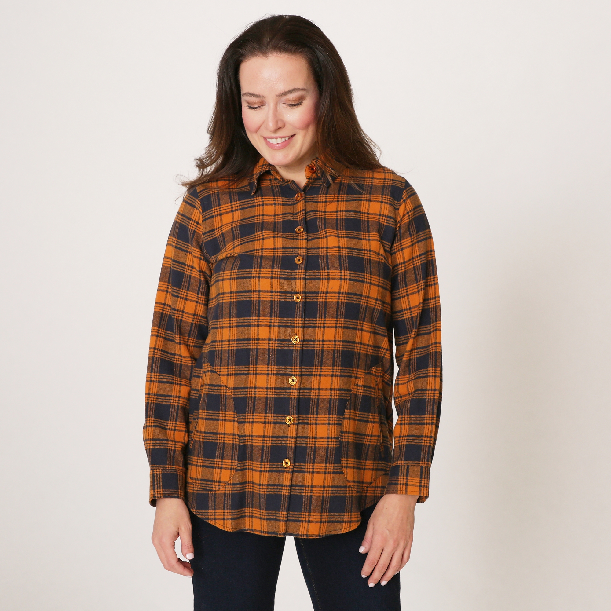 Joan Rivers Brushed Flannel Shirt 