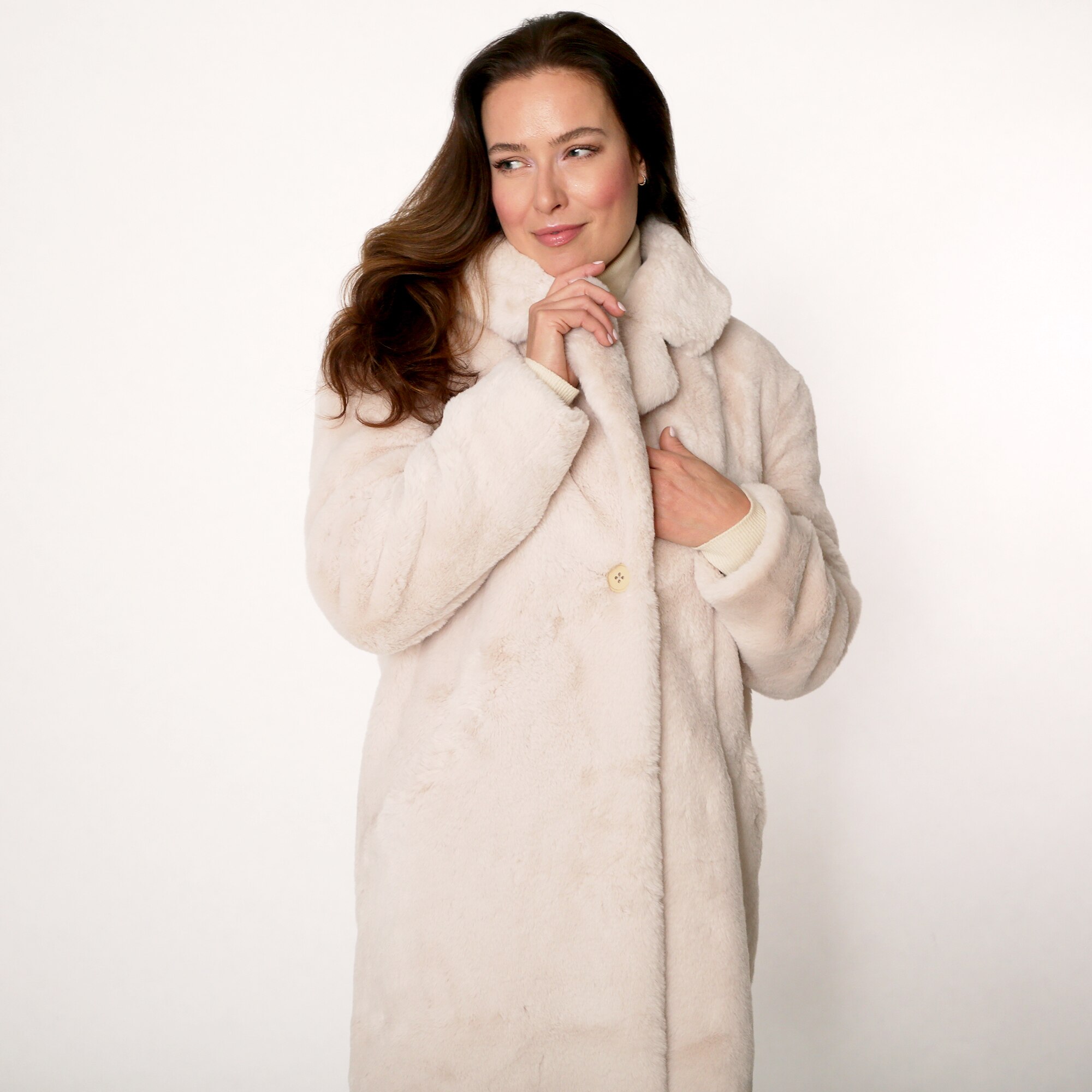 Adrienne landau fur coat sale