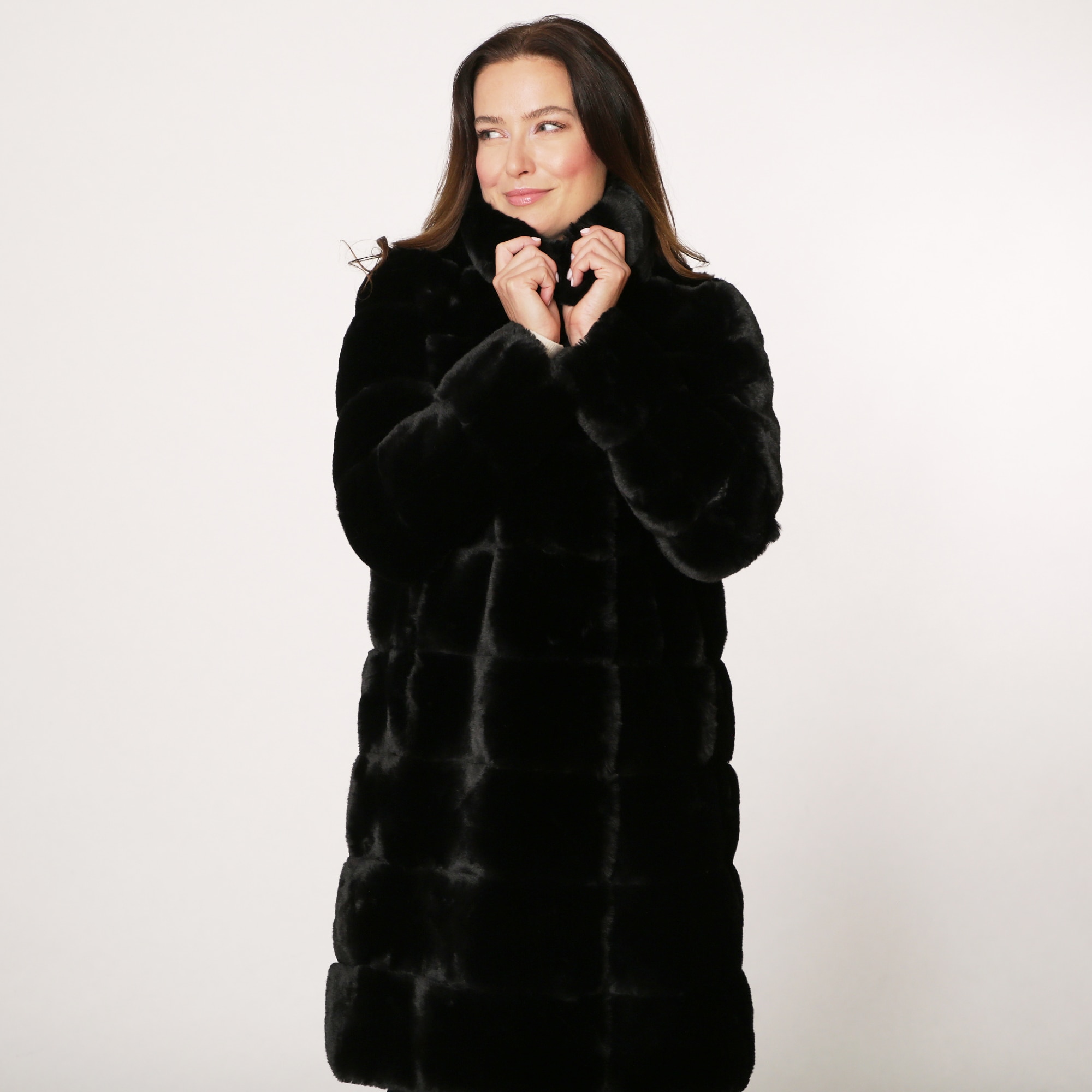 Adrienne landau 2025 fur coat