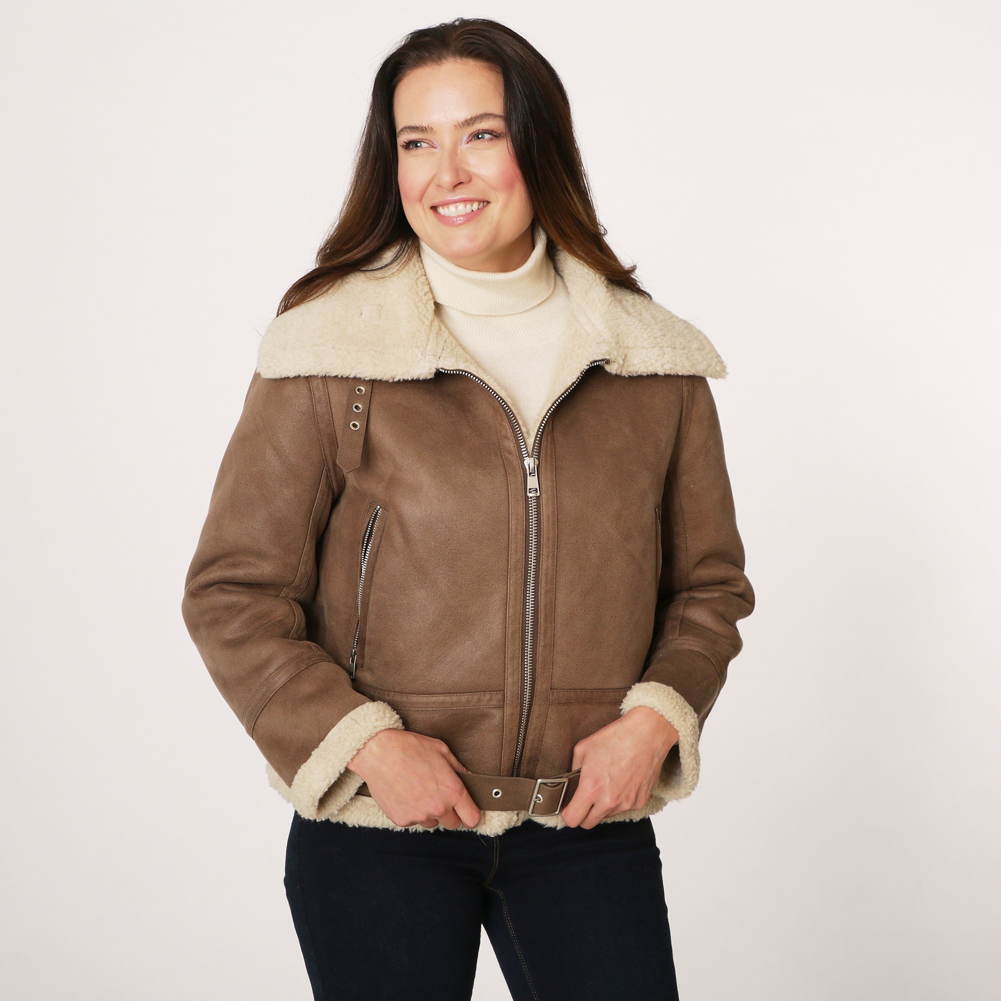 Clothing & Shoes - Jackets & Coats - Adrienne Landau 100% Wool