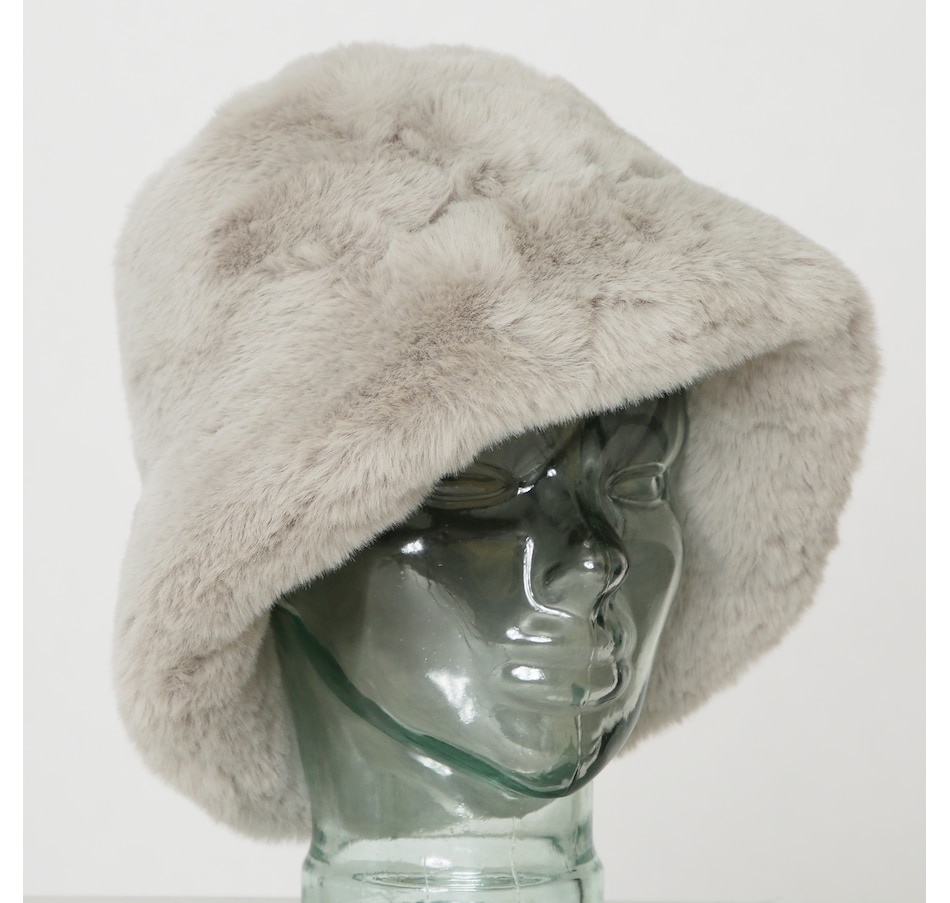 Image 295771_GRY.jpg, Product 295-771 / Price $44.88, Adrienne Landau Faux Fur Bucket Hat from A By Adrienne Landau on TSC.ca's Clothing & Shoes department