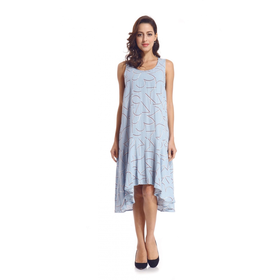 Image 339892_BLU.jpg, Product 339-892 / Price $44.88, Orange Fashion Village Hi Low Sleeveless Dress from Orange Fashion Village on TSC.ca's Fashion department