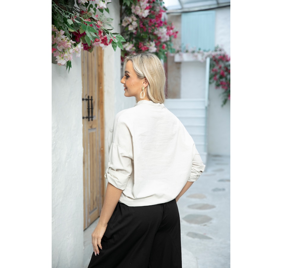 Image 339894_ALTMORE1.jpg, Product 339-894 / Price $29.33, Orange Fashion Village Tie Front Blouse from Orange Fashion Village on TSC.ca's Fashion department