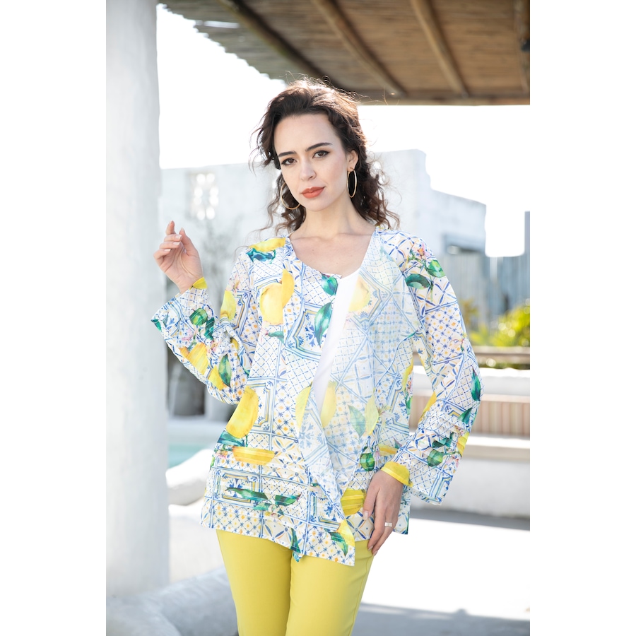 Image 339898_LEMPT.jpg, Product 339-898 / Price $25.33, Orange Fashion Village Chiffon Pleat Detail Open Cardigan from Orange Fashion Village on TSC.ca's Fashion department