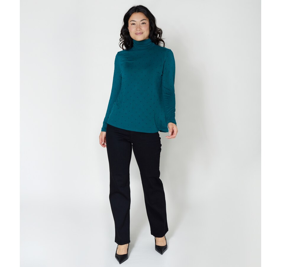 Image 341382_ALTMORE2.jpg, Product 341-382 / Price $24.33, Diane Gilman Rhinestone Embellished Turtleneck from DG2 by Diane Gilman on TSC.ca's Fashion department