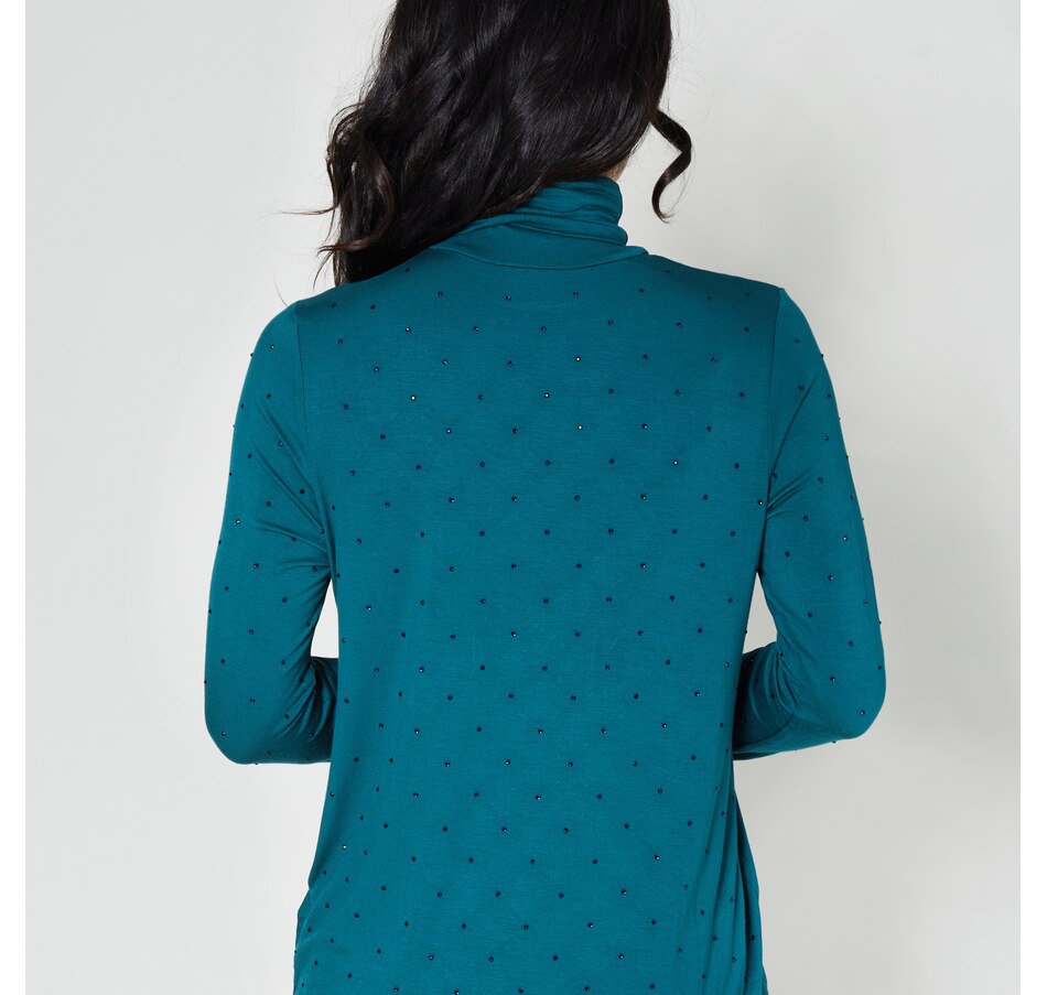 Image 341382_ALTMORE3.jpg, Product 341-382 / Price $24.33, Diane Gilman Rhinestone Embellished Turtleneck from DG2 by Diane Gilman on TSC.ca's Fashion department