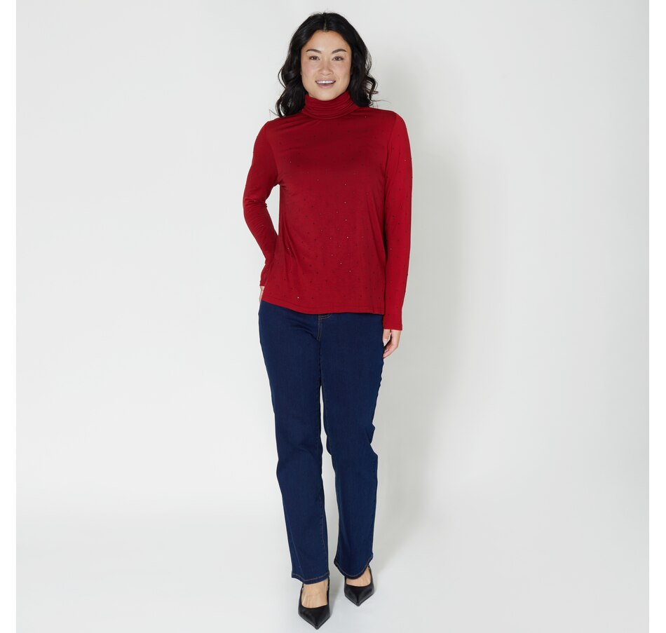 Image 341382_ALTMORE6.jpg, Product 341-382 / Price $24.33, Diane Gilman Rhinestone Embellished Turtleneck from DG2 by Diane Gilman on TSC.ca's Fashion department